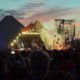 Glastonbury Festival Pyramid Stage at Night capturing B-Roll Additional Content